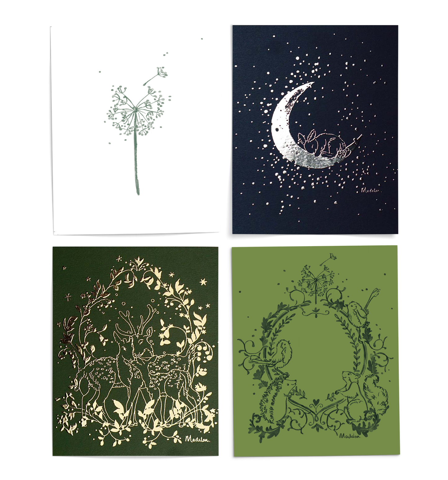 Set 4 Cards - December