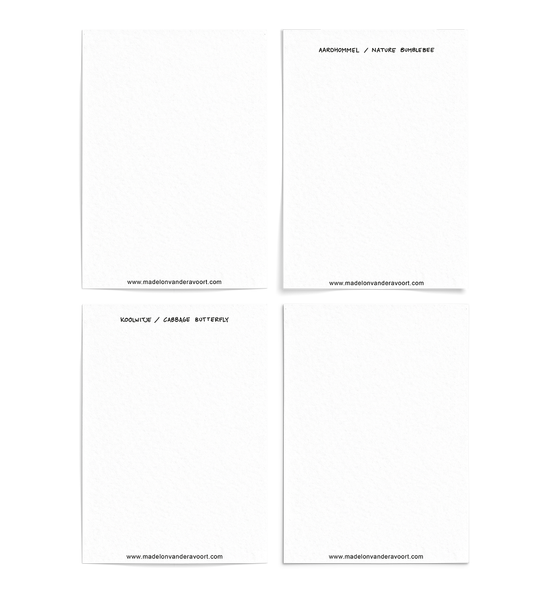 Set 4 Cards - Animals